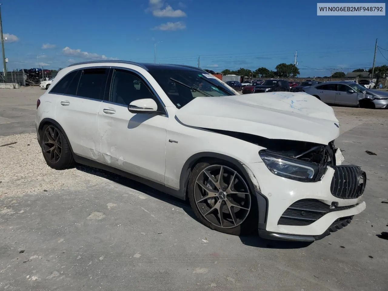 2021 Mercedes-Benz Glc 43 4Matic Amg VIN: W1N0G6EB2MF948792 Lot: 78141964