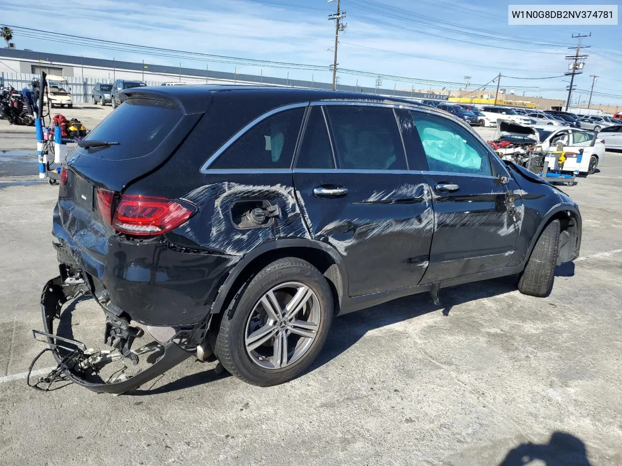 2022 Mercedes-Benz Glc 300 VIN: W1N0G8DB2NV374781 Lot: 47825934