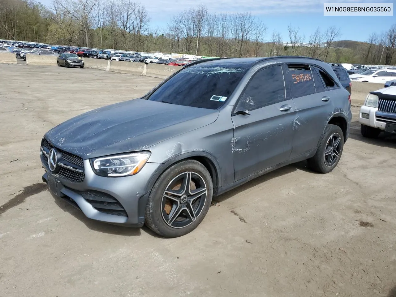 2022 Mercedes-Benz Glc 300 4Matic VIN: W1N0G8EB8NG035560 Lot: 51049244