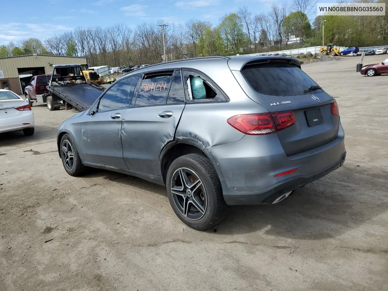 2022 Mercedes-Benz Glc 300 4Matic VIN: W1N0G8EB8NG035560 Lot: 51049244