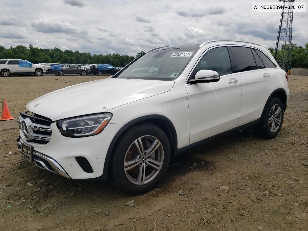 2022 Mercedes-Benz Glc 300 4Matic VIN: W1N0G8EB9NV336107 Lot: 57531484