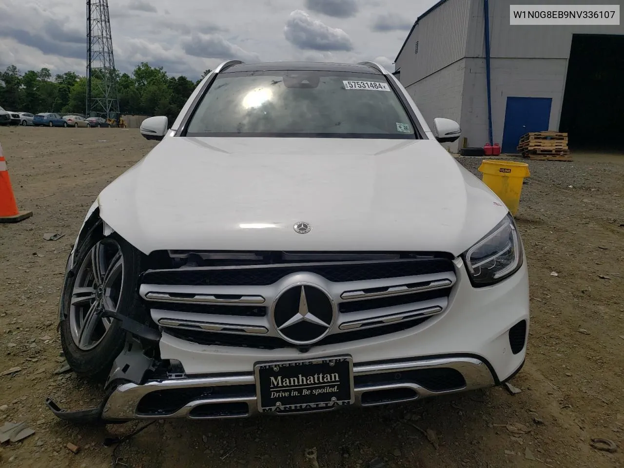 2022 Mercedes-Benz Glc 300 4Matic VIN: W1N0G8EB9NV336107 Lot: 57531484