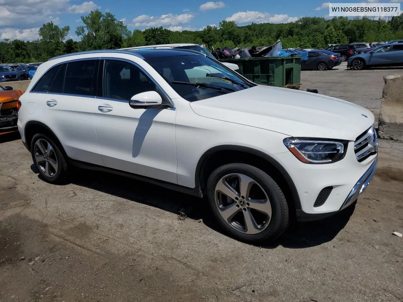 2022 Mercedes-Benz Glc 300 4Matic VIN: W1N0G8EB5NG118377 Lot: 60319234