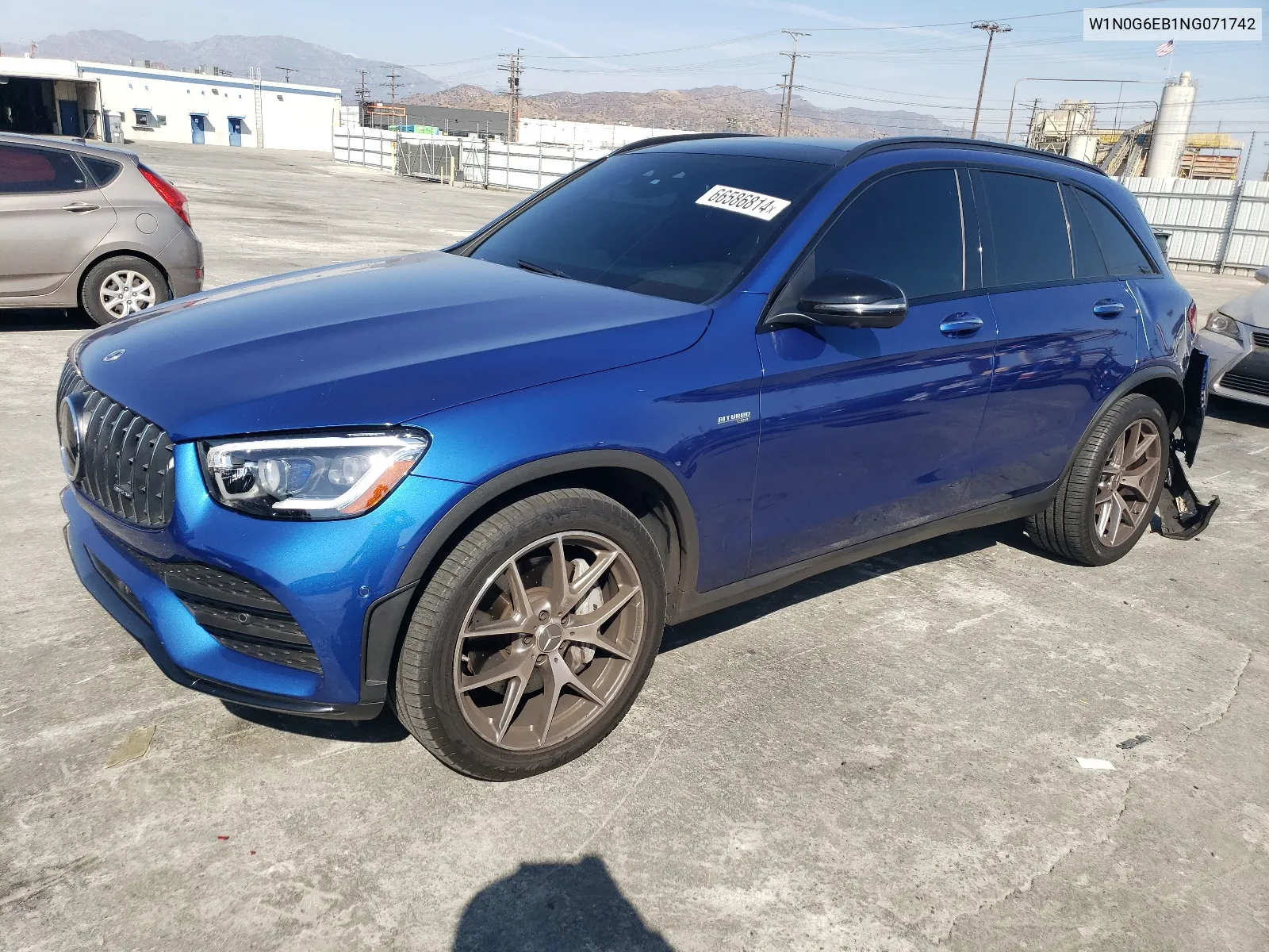 2022 Mercedes-Benz Glc 43 4Matic Amg VIN: W1N0G6EB1NG071742 Lot: 66586814