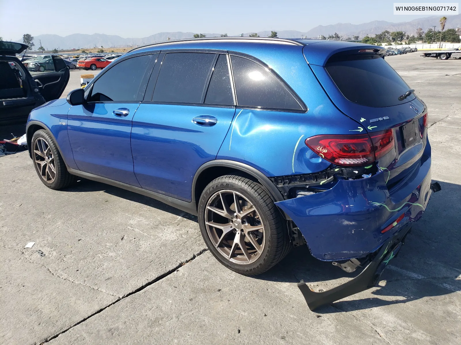 2022 Mercedes-Benz Glc 43 4Matic Amg VIN: W1N0G6EB1NG071742 Lot: 66586814