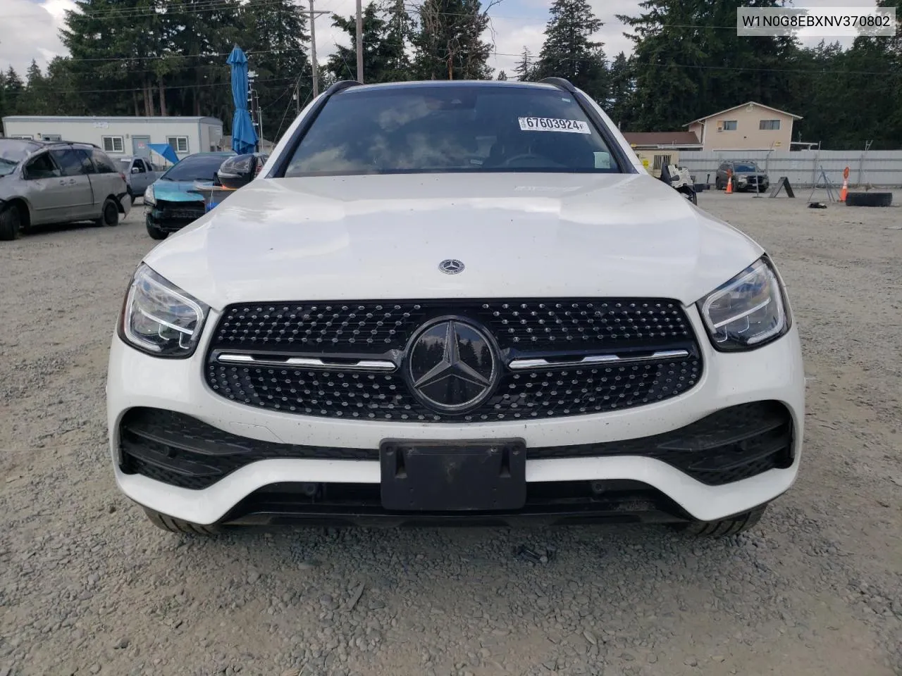 2022 Mercedes-Benz Glc 300 4Matic VIN: W1N0G8EBXNV370802 Lot: 67603924