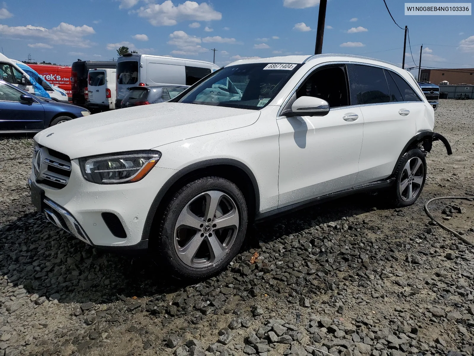 2022 Mercedes-Benz Glc 300 4Matic VIN: W1N0G8EB4NG103336 Lot: 68671404