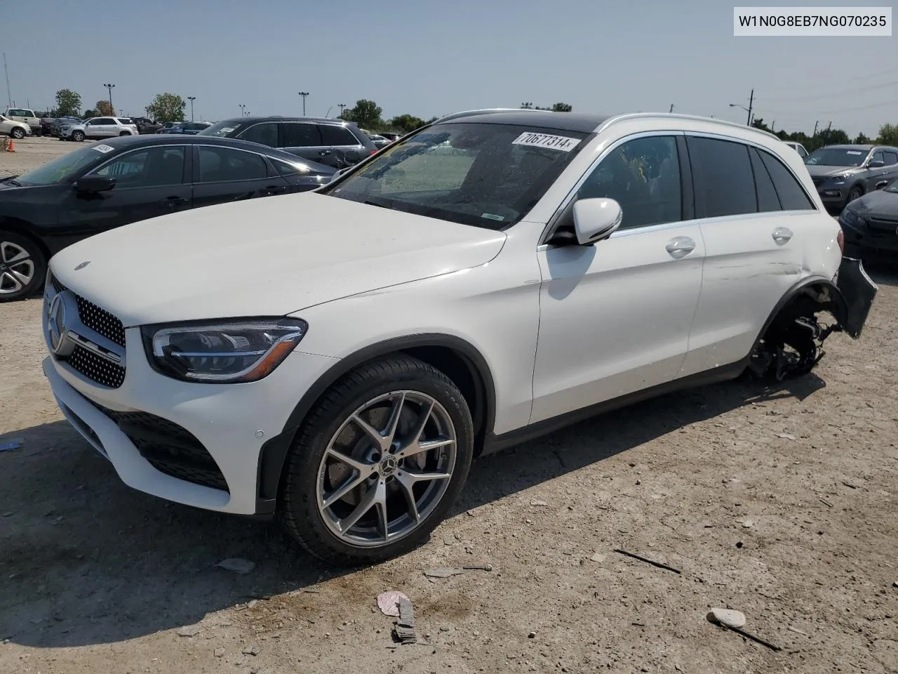 2022 Mercedes-Benz Glc 300 4Matic VIN: W1N0G8EB7NG070235 Lot: 70677314