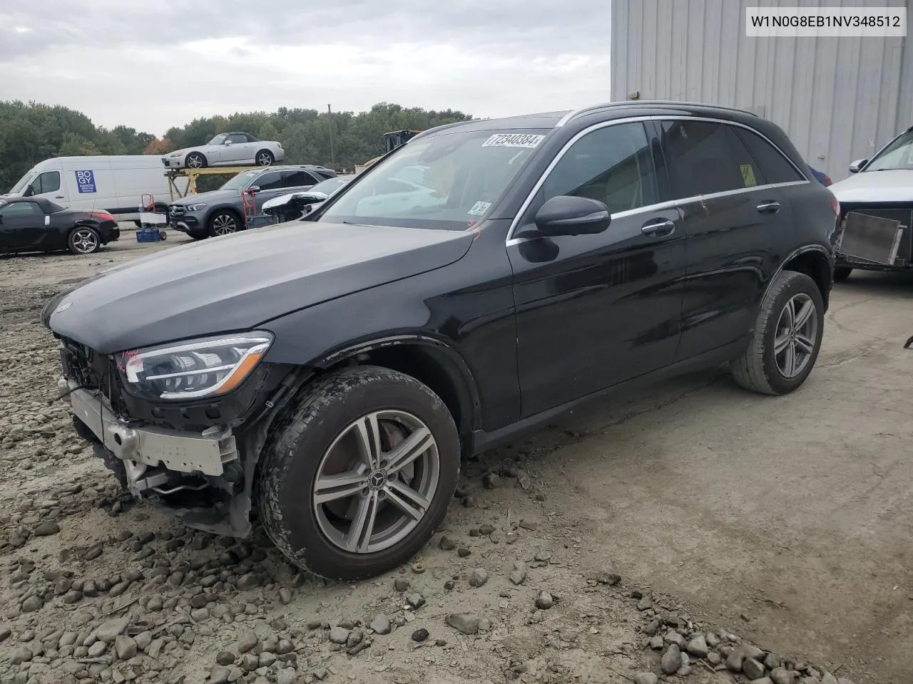 2022 Mercedes-Benz Glc 300 4Matic VIN: W1N0G8EB1NV348512 Lot: 72340384