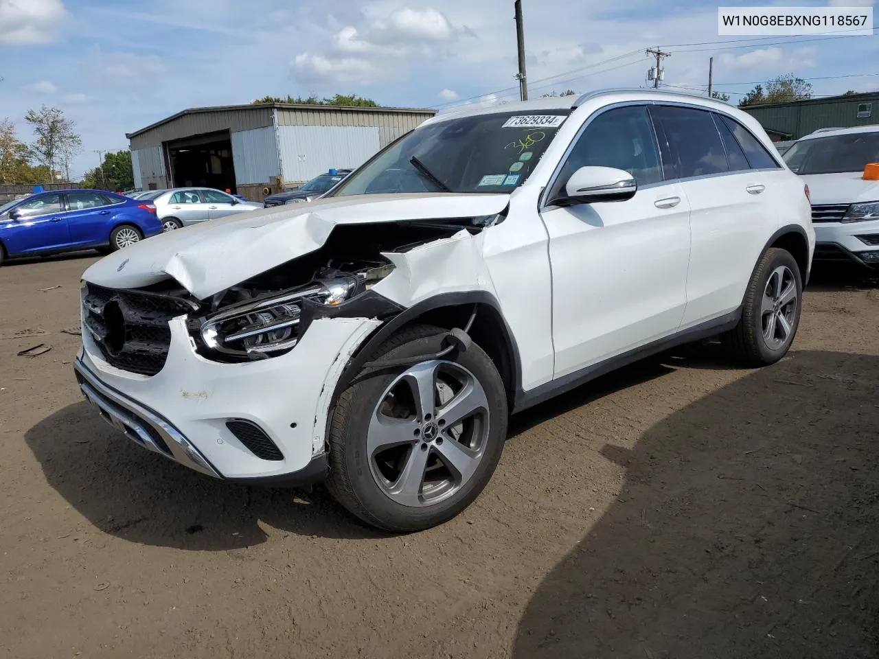 2022 Mercedes-Benz Glc 300 4Matic VIN: W1N0G8EBXNG118567 Lot: 73629334