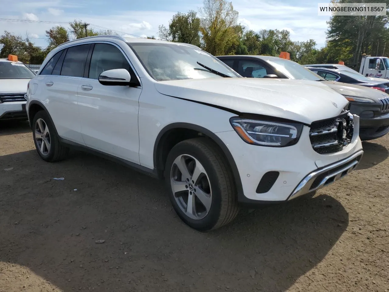 2022 Mercedes-Benz Glc 300 4Matic VIN: W1N0G8EBXNG118567 Lot: 73629334