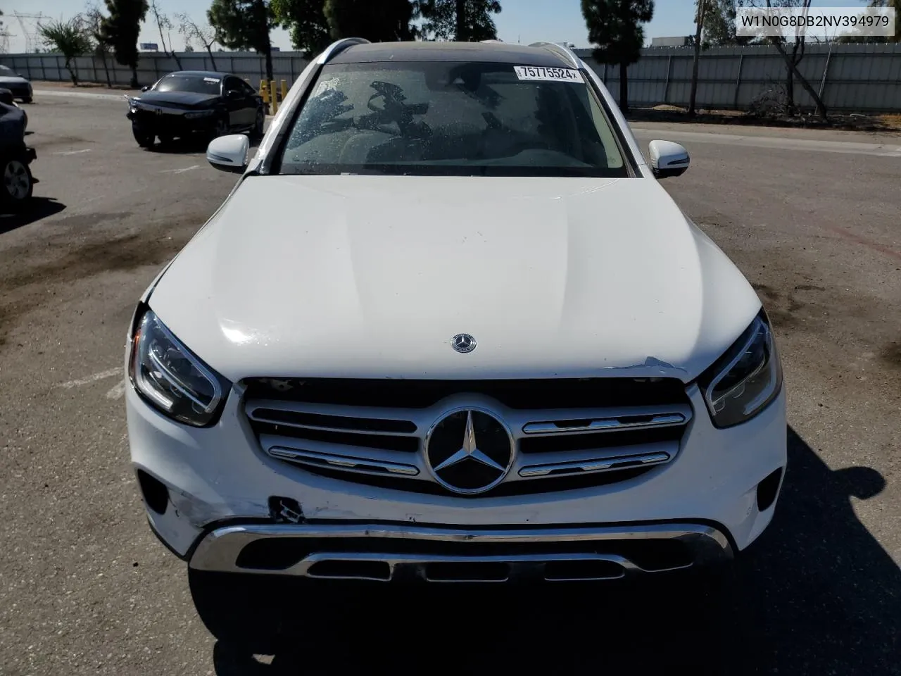 2022 Mercedes-Benz Glc 300 VIN: W1N0G8DB2NV394979 Lot: 75775524