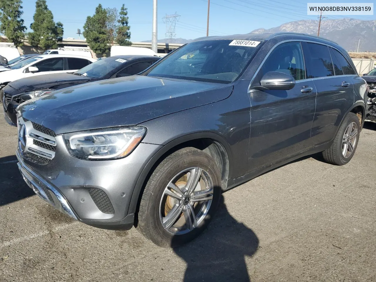 2022 Mercedes-Benz Glc 300 VIN: W1N0G8DB3NV338159 Lot: 78881014