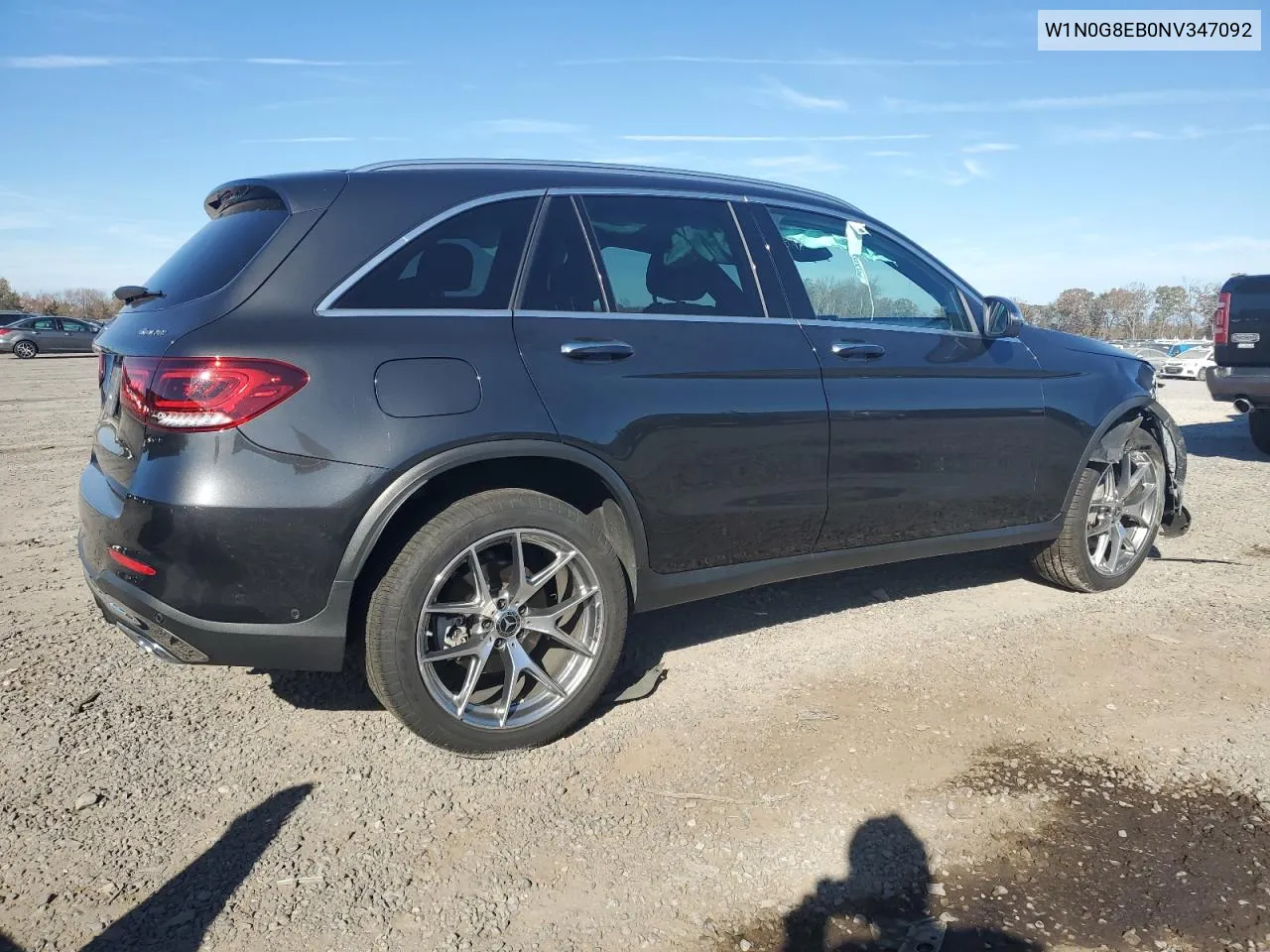 2022 Mercedes-Benz Glc 300 4Matic VIN: W1N0G8EB0NV347092 Lot: 79440214