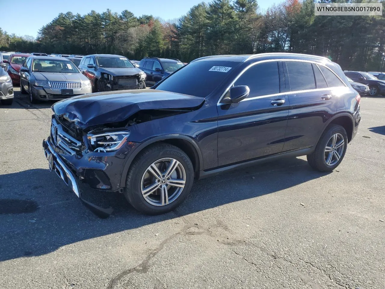 2022 Mercedes-Benz Glc 300 4Matic VIN: W1N0G8EB5NG017890 Lot: 80732714