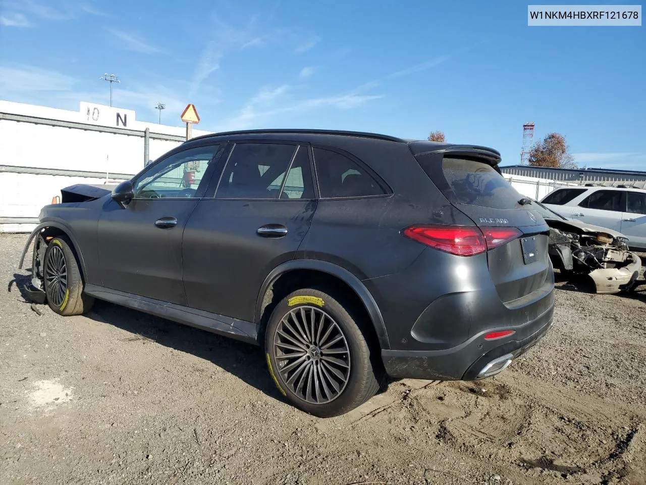 2024 Mercedes-Benz Glc 300 4Matic VIN: W1NKM4HBXRF121678 Lot: 78580674