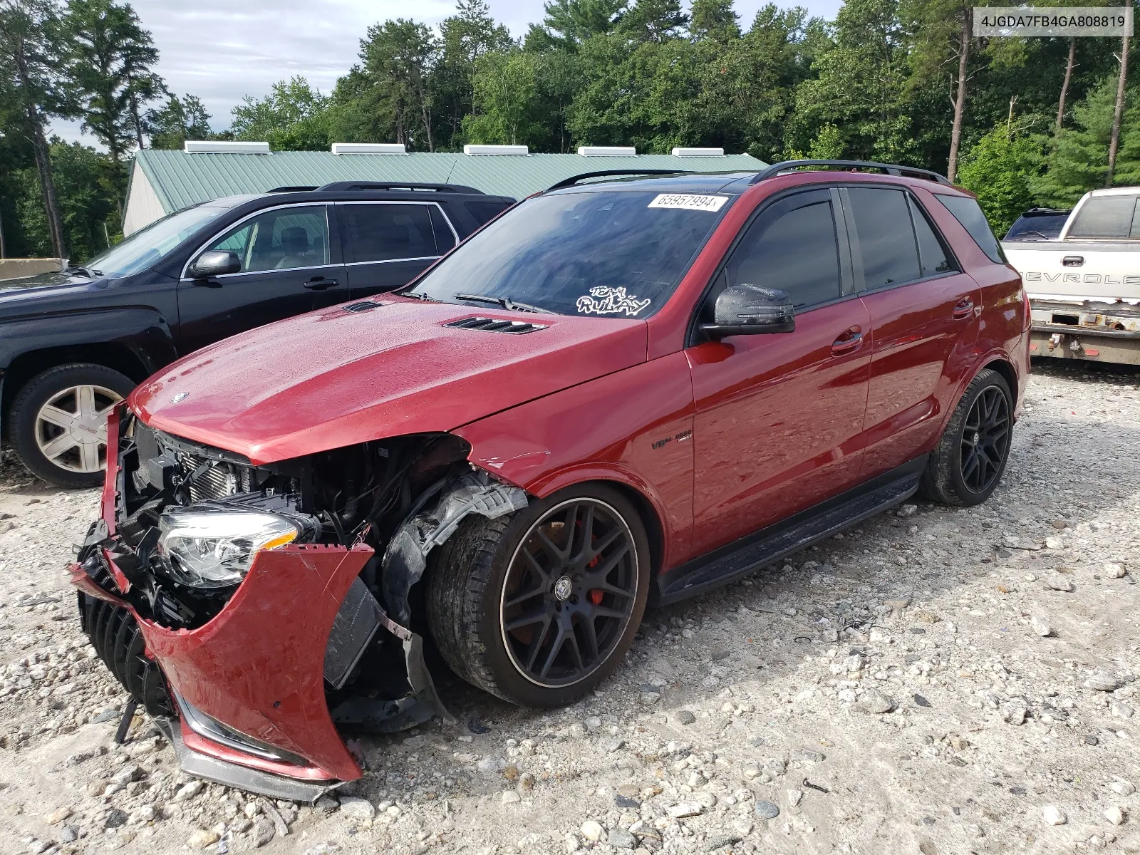 2016 Mercedes-Benz Gle 63 Amg-S 4Matic VIN: 4JGDA7FB4GA808819 Lot: 65957994