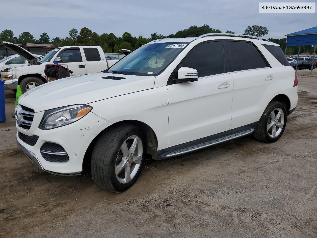 2016 Mercedes-Benz Gle 350 VIN: 4JGDA5JB1GA693897 Lot: 67280794