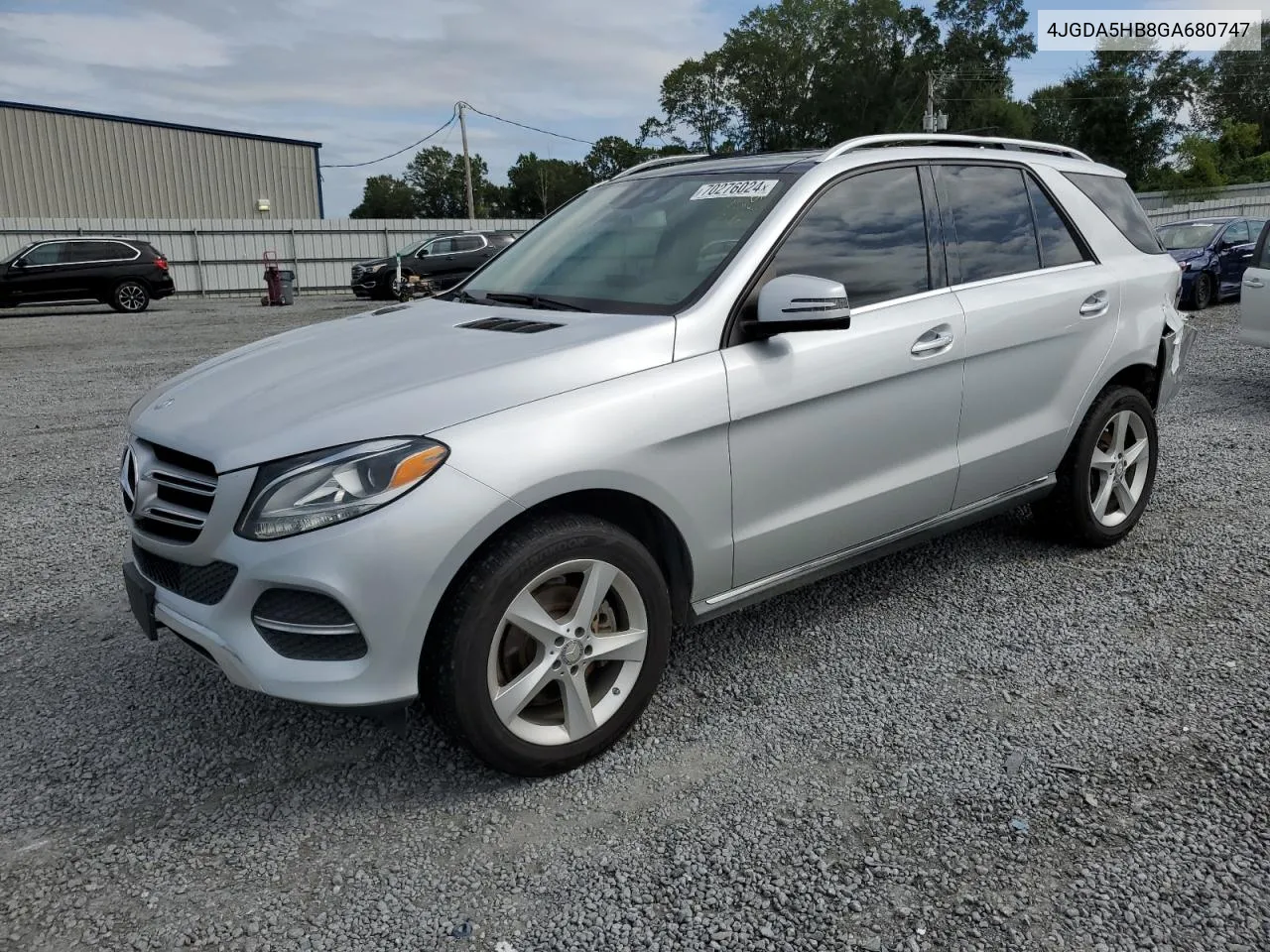 2016 Mercedes-Benz Gle 350 4Matic VIN: 4JGDA5HB8GA680747 Lot: 70276024