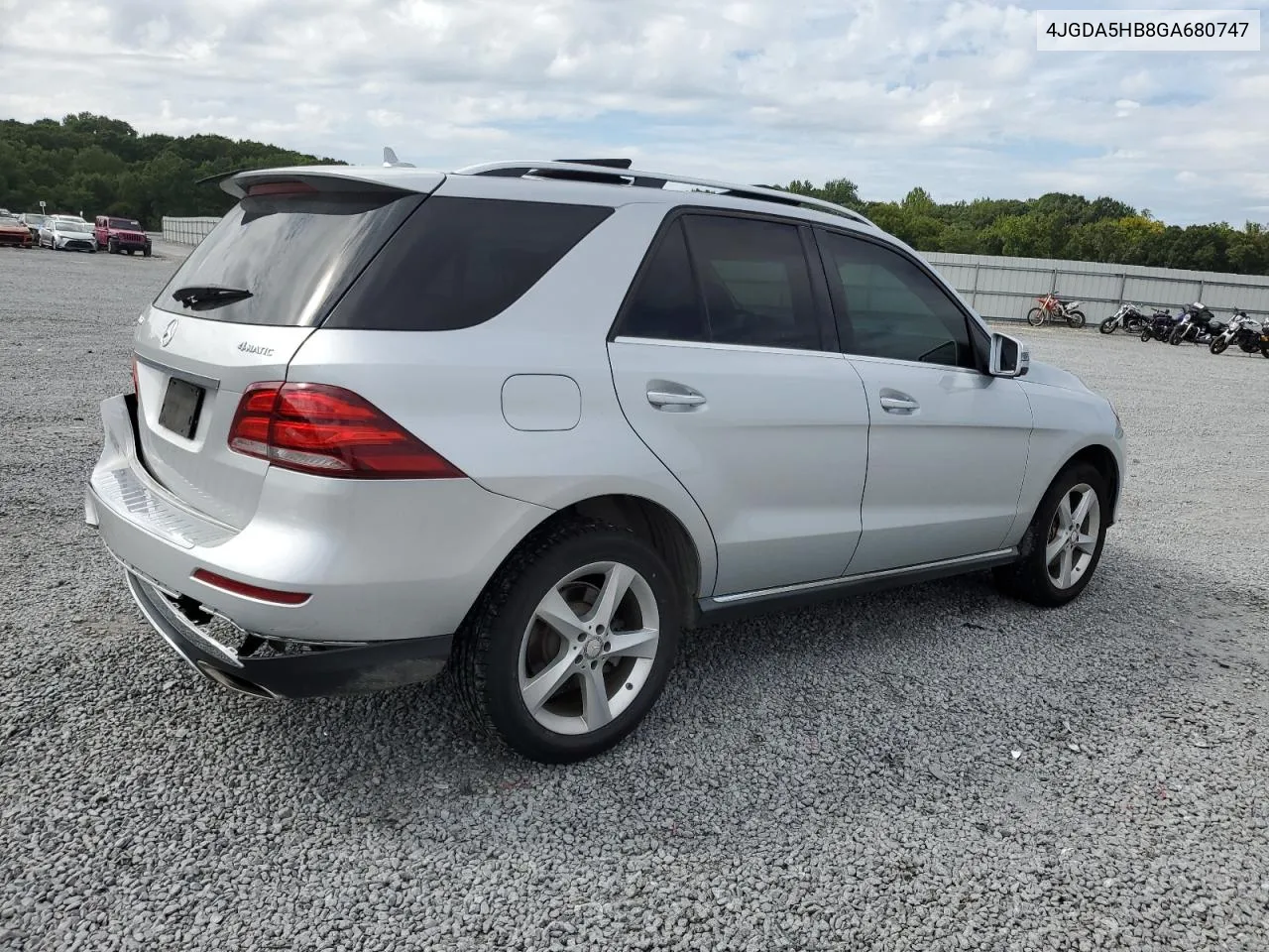 2016 Mercedes-Benz Gle 350 4Matic VIN: 4JGDA5HB8GA680747 Lot: 70276024