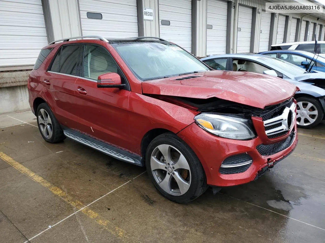 2016 Mercedes-Benz Gle 350 VIN: 4JGDA5JB6GA803116 Lot: 71783094