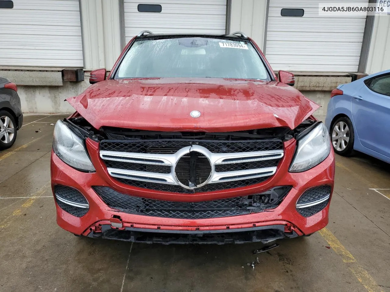 2016 Mercedes-Benz Gle 350 VIN: 4JGDA5JB6GA803116 Lot: 71783094