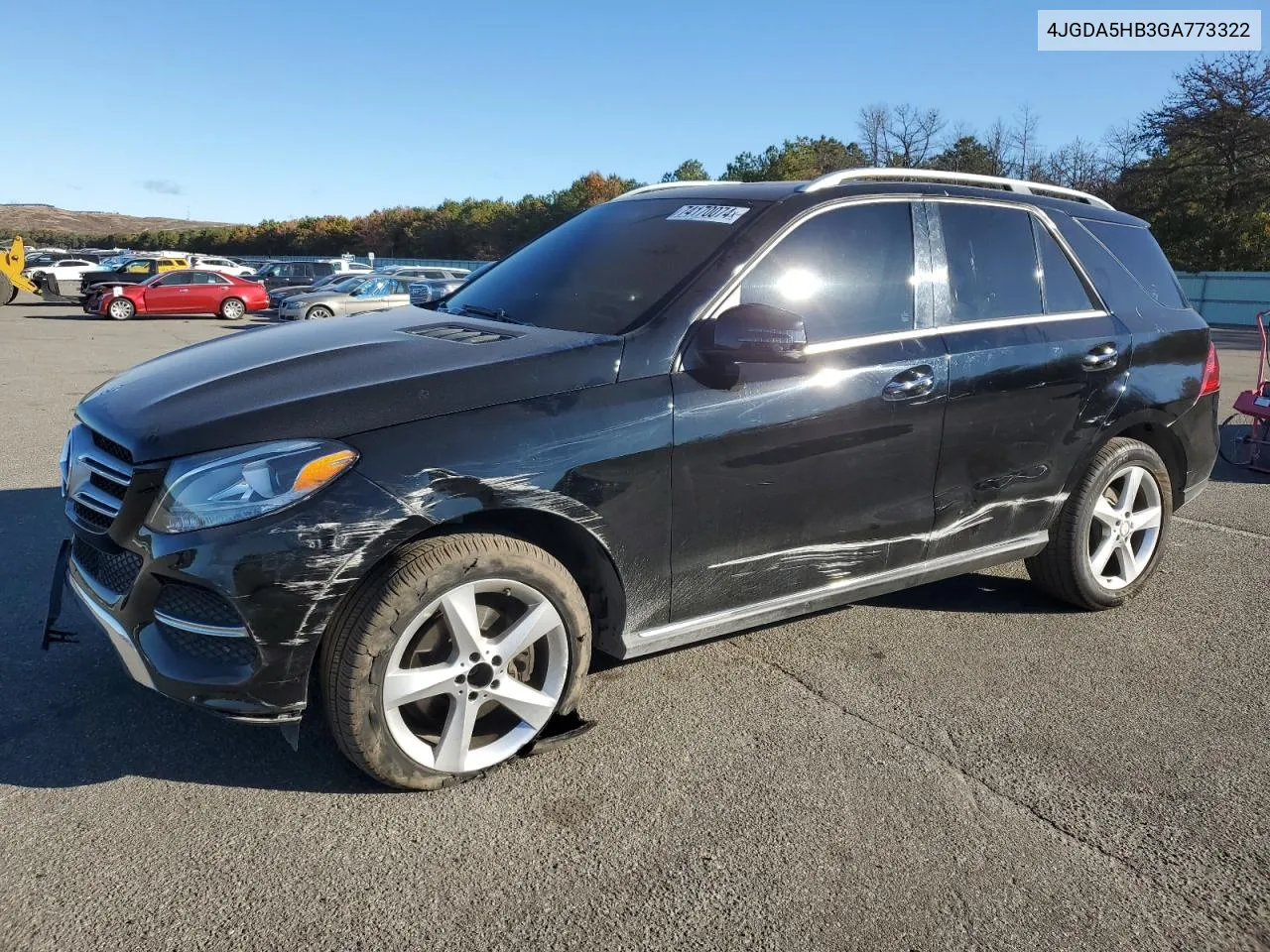 2016 Mercedes-Benz Gle 350 4Matic VIN: 4JGDA5HB3GA773322 Lot: 74170074