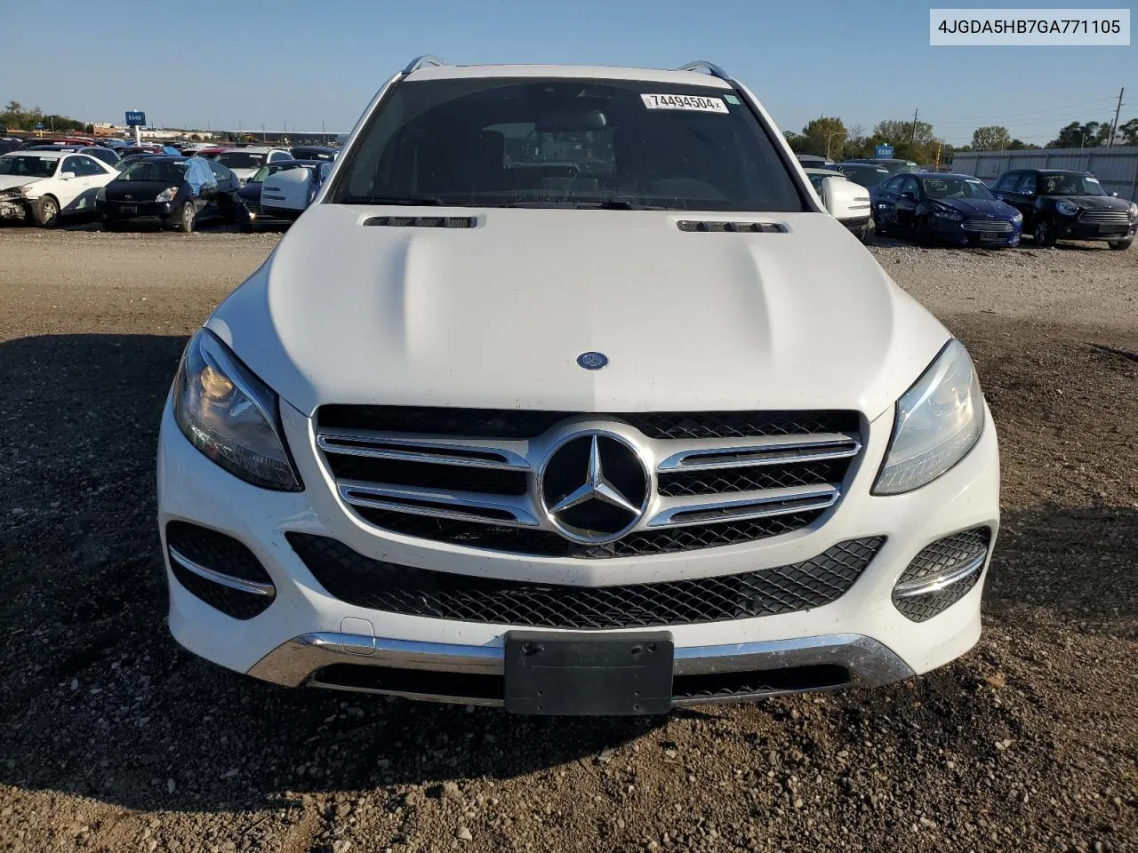 2016 Mercedes-Benz Gle 350 4Matic VIN: 4JGDA5HB7GA771105 Lot: 74494504