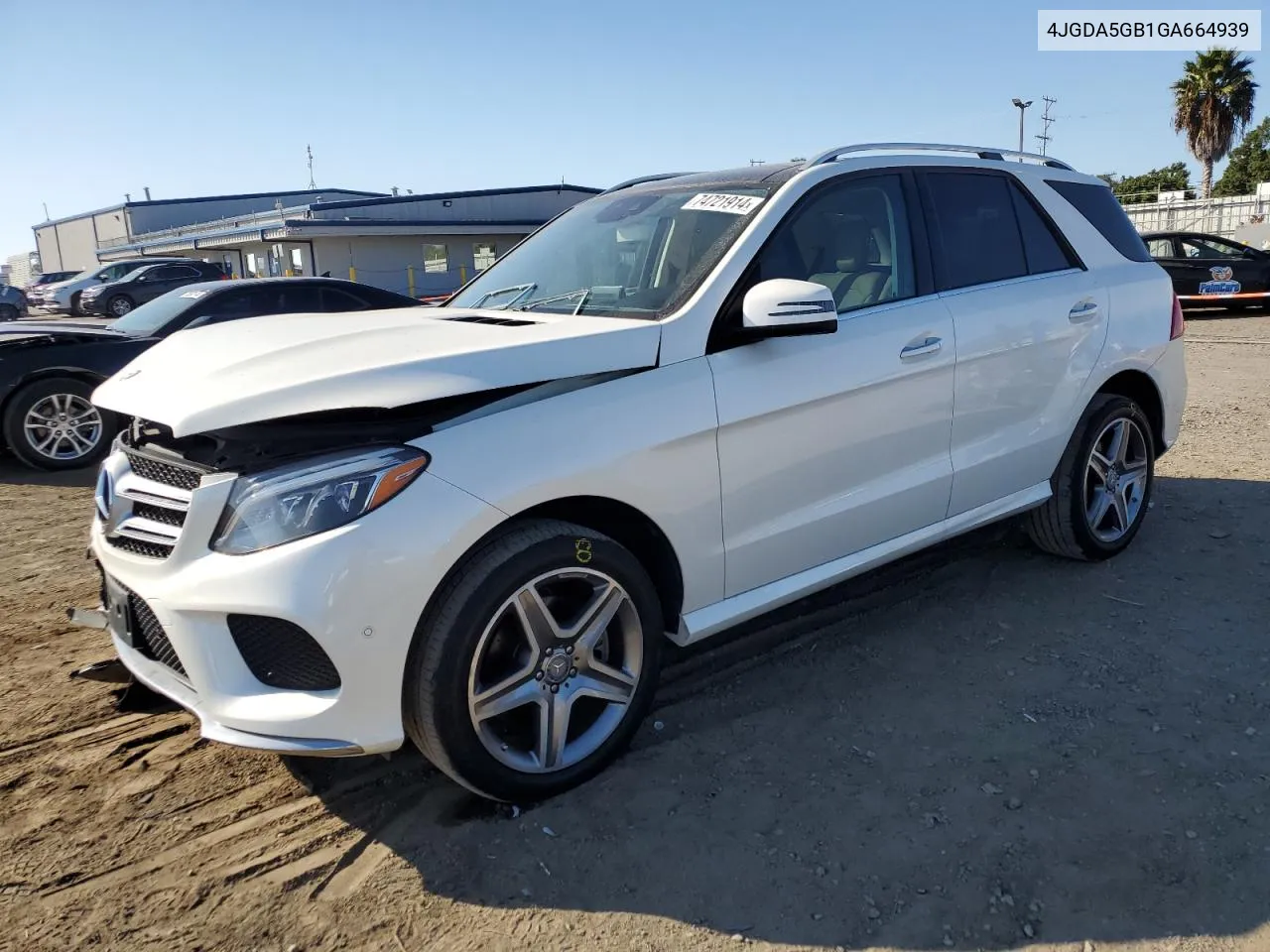 2016 Mercedes-Benz Gle 400 4Matic VIN: 4JGDA5GB1GA664939 Lot: 74721914