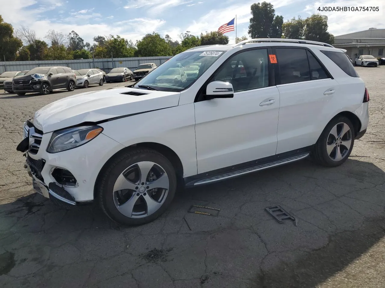 2016 Mercedes-Benz Gle 350 4Matic VIN: 4JGDA5HB1GA754705 Lot: 75726074