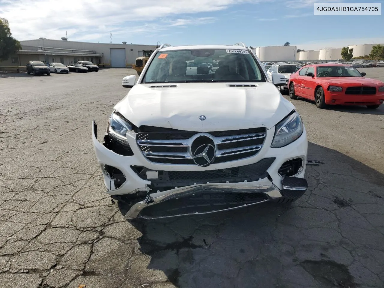 2016 Mercedes-Benz Gle 350 4Matic VIN: 4JGDA5HB1GA754705 Lot: 75726074