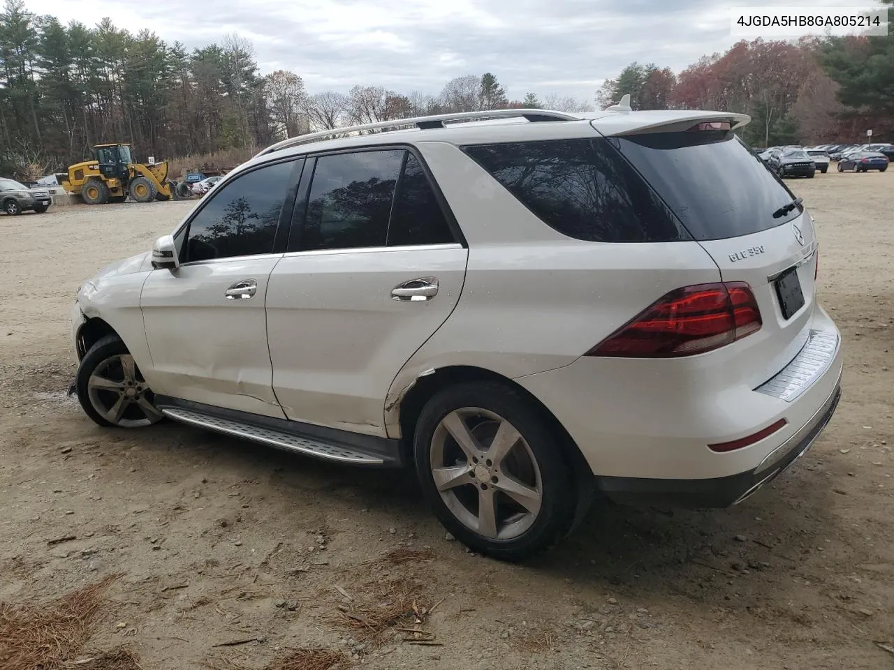 2016 Mercedes-Benz Gle 350 4Matic VIN: 4JGDA5HB8GA805214 Lot: 78391954