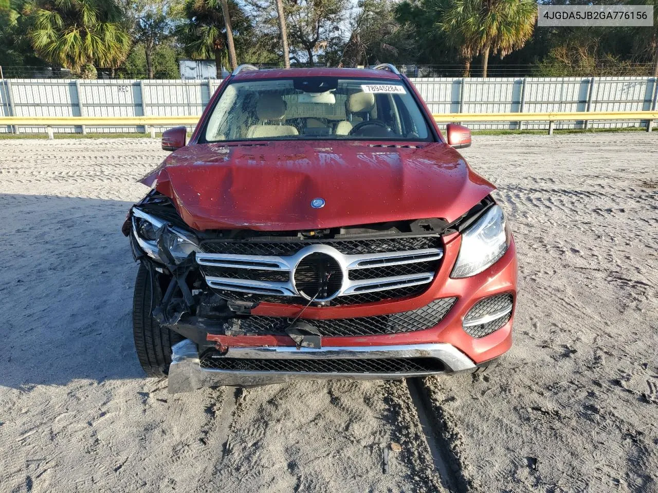 2016 Mercedes-Benz Gle 350 VIN: 4JGDA5JB2GA776156 Lot: 78945284