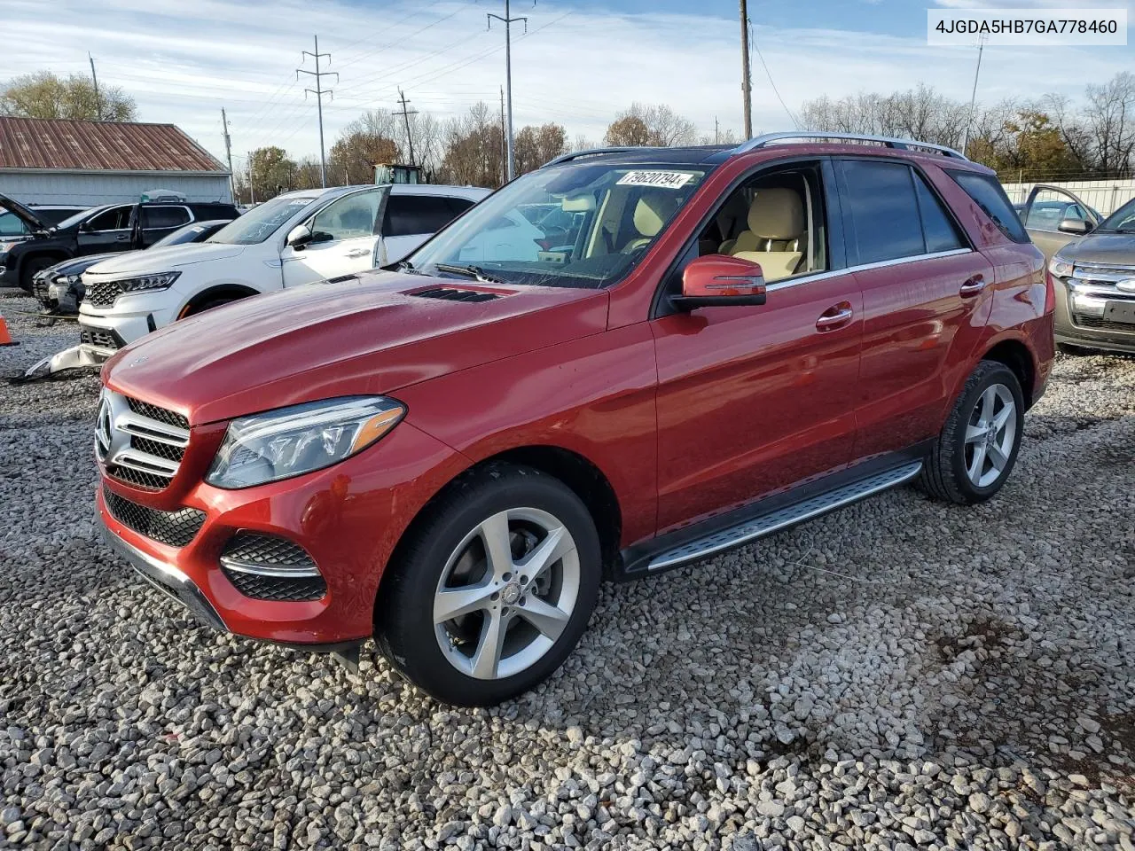 2016 Mercedes-Benz Gle 350 4Matic VIN: 4JGDA5HB7GA778460 Lot: 79620794