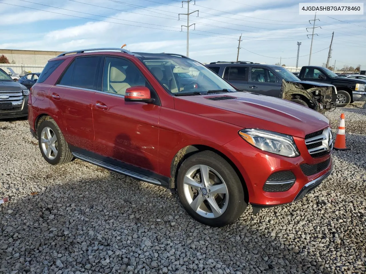 2016 Mercedes-Benz Gle 350 4Matic VIN: 4JGDA5HB7GA778460 Lot: 79620794