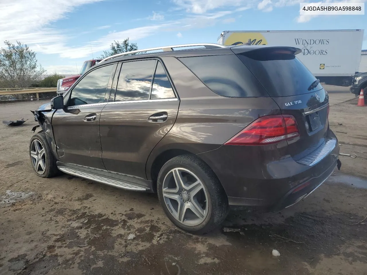 2016 Mercedes-Benz Gle 350 4Matic VIN: 4JGDA5HB9GA598848 Lot: 79972144