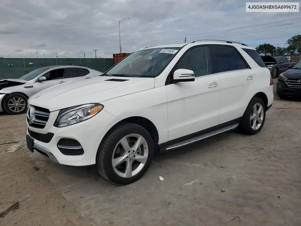 2016 Mercedes-Benz Gle 350 4Matic VIN: 4JGDA5HBXGA699672 Lot: 80316554