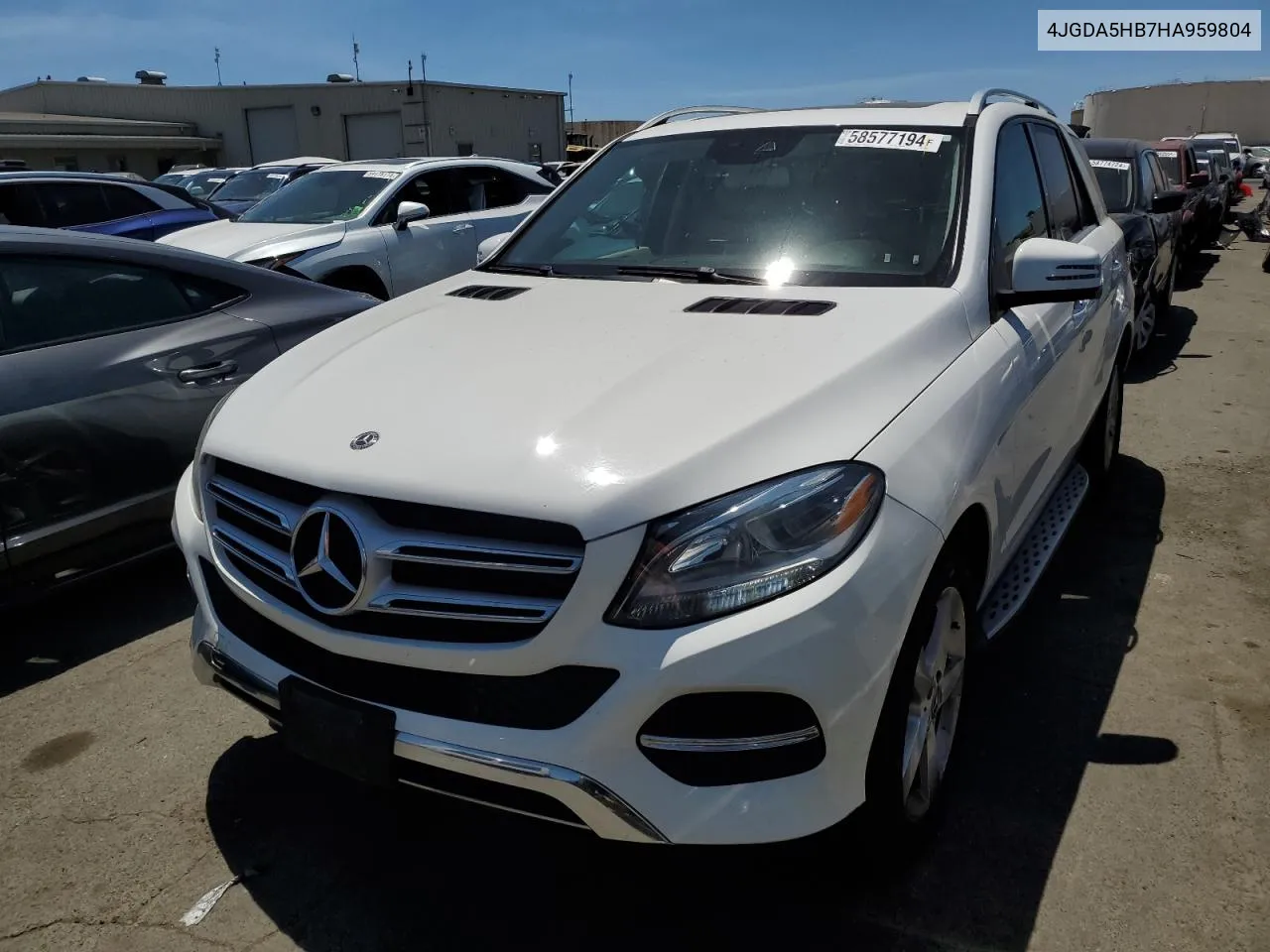 2017 Mercedes-Benz Gle 350 4Matic VIN: 4JGDA5HB7HA959804 Lot: 58577194