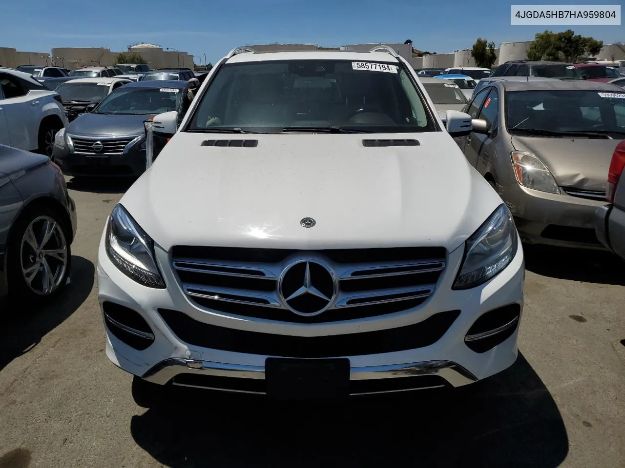 2017 Mercedes-Benz Gle 350 4Matic VIN: 4JGDA5HB7HA959804 Lot: 58577194