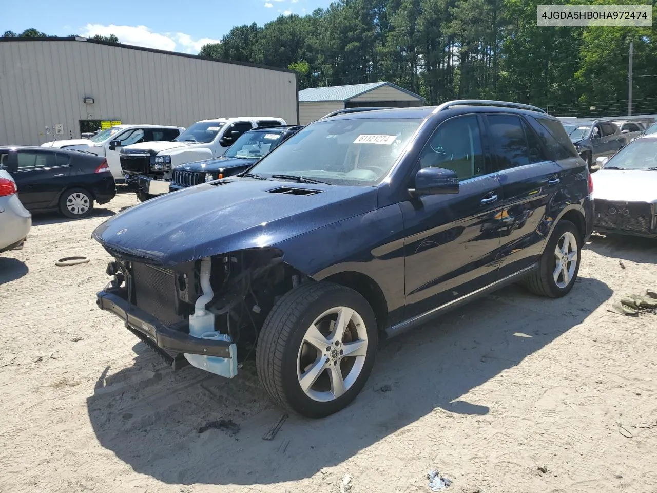 2017 Mercedes-Benz Gle 350 4Matic VIN: 4JGDA5HB0HA972474 Lot: 61121274