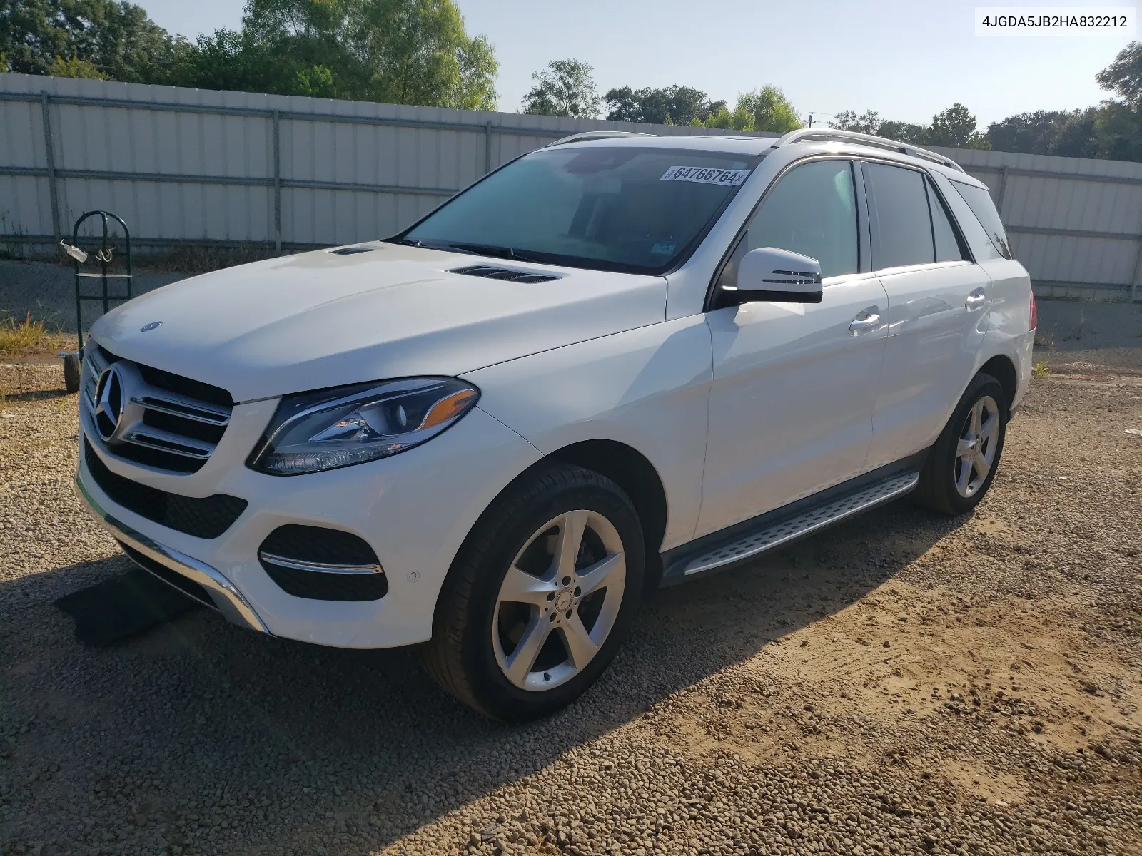 2017 Mercedes-Benz Gle 350 VIN: 4JGDA5JB2HA832212 Lot: 64766764