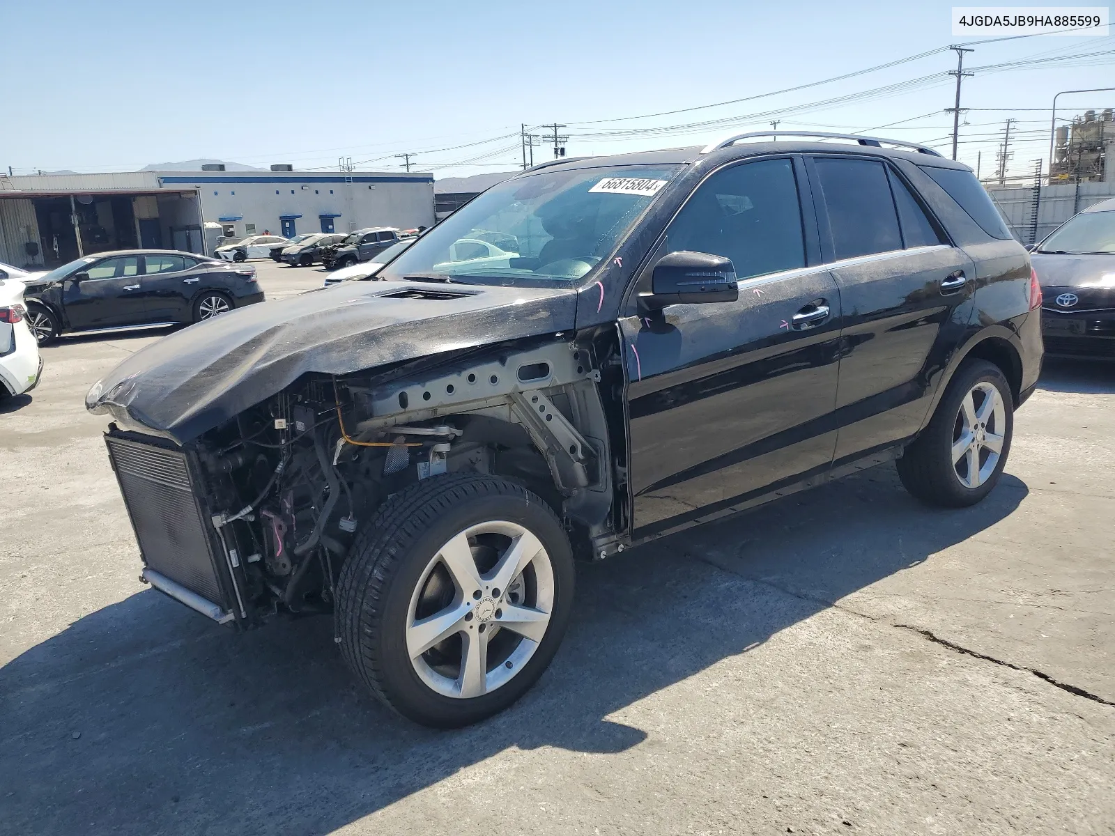 2017 Mercedes-Benz Gle 350 VIN: 4JGDA5JB9HA885599 Lot: 66815804