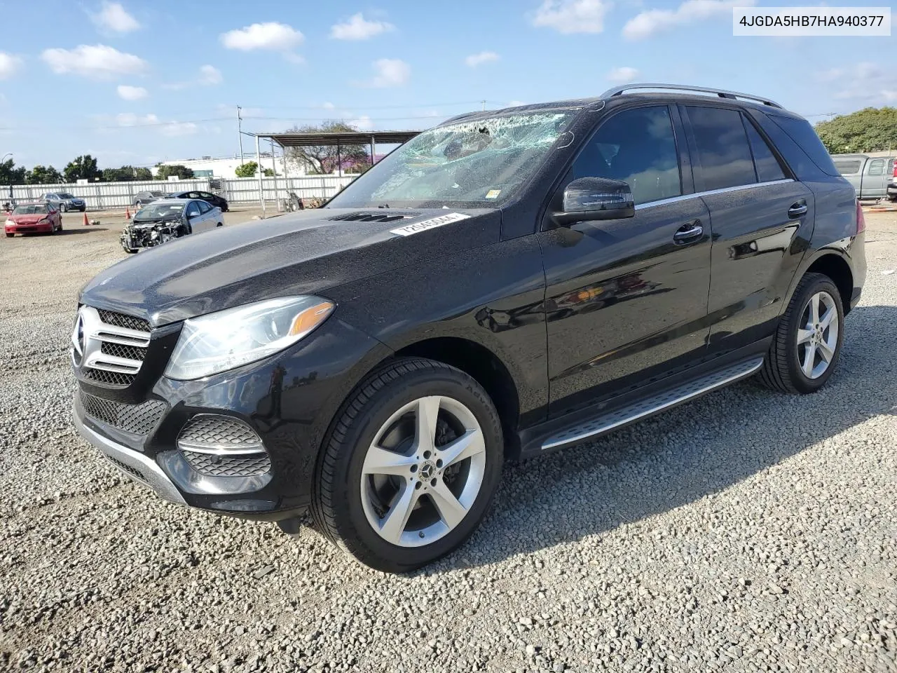 2017 Mercedes-Benz Gle 350 4Matic VIN: 4JGDA5HB7HA940377 Lot: 72045044