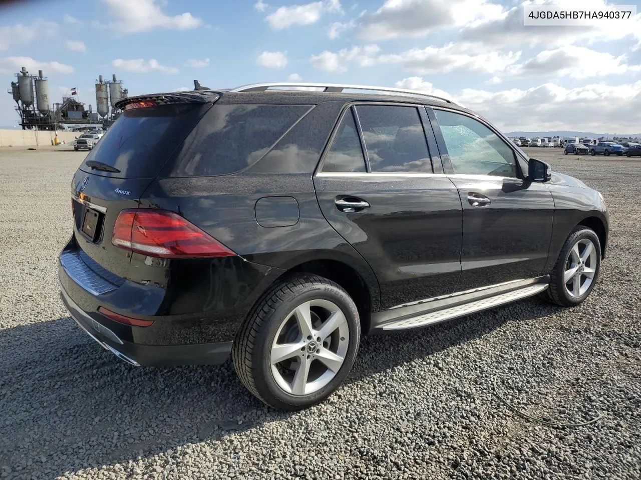 2017 Mercedes-Benz Gle 350 4Matic VIN: 4JGDA5HB7HA940377 Lot: 72045044