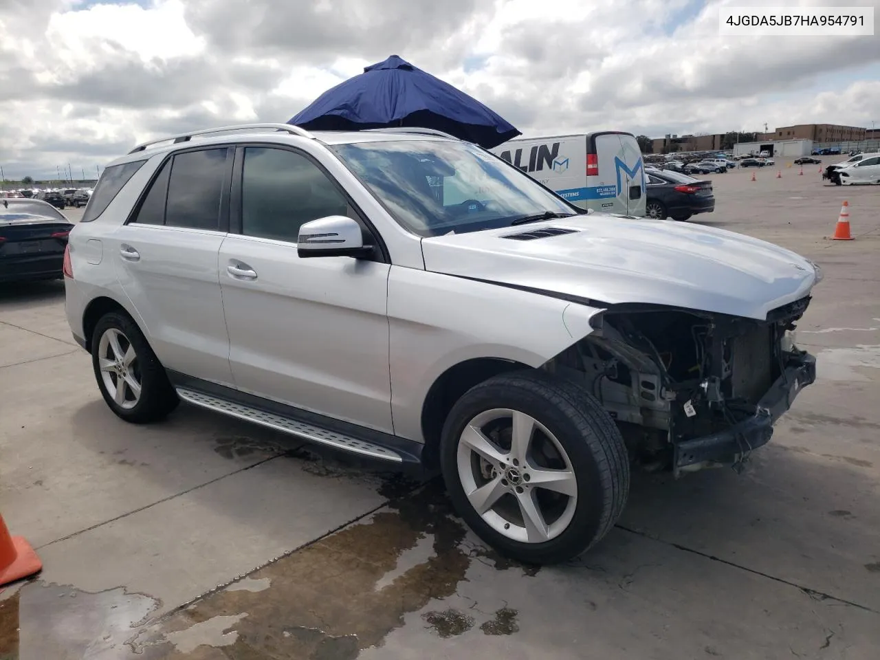 2017 Mercedes-Benz Gle 350 VIN: 4JGDA5JB7HA954791 Lot: 72620584