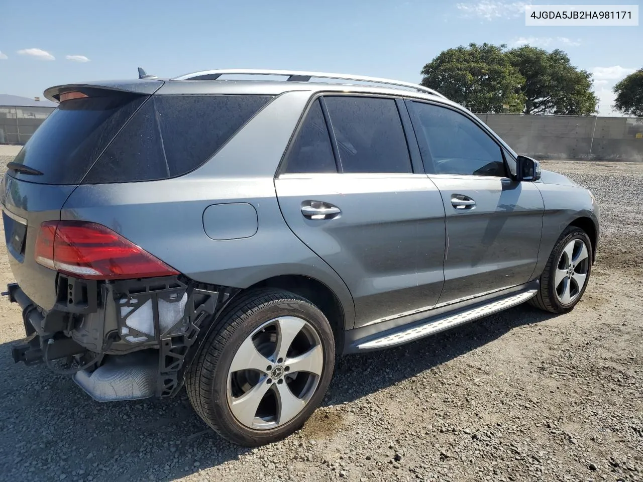 2017 Mercedes-Benz Gle 350 VIN: 4JGDA5JB2HA981171 Lot: 73601184