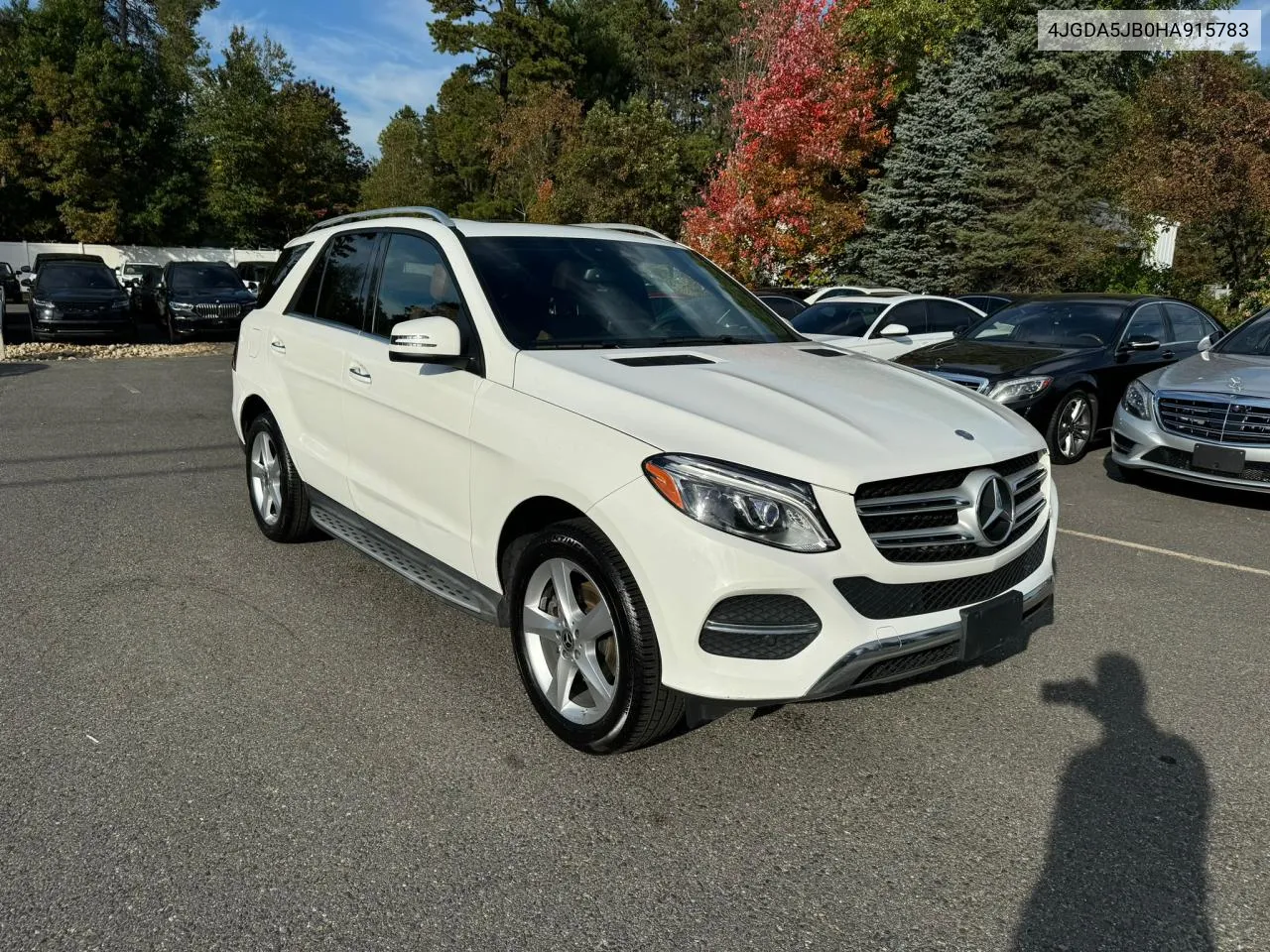 2017 Mercedes-Benz Gle 350 VIN: 4JGDA5JB0HA915783 Lot: 75187904