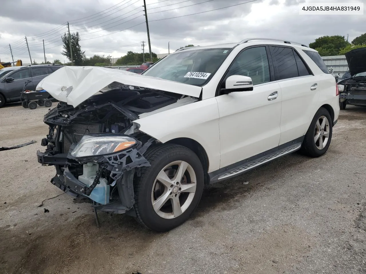 2017 Mercedes-Benz Gle 350 VIN: 4JGDA5JB4HA831949 Lot: 76410294