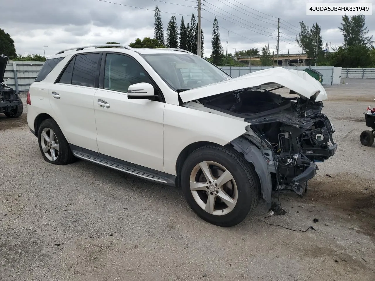 2017 Mercedes-Benz Gle 350 VIN: 4JGDA5JB4HA831949 Lot: 76410294