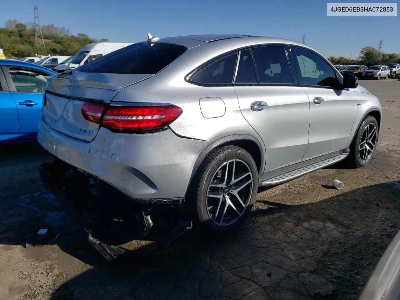 2017 Mercedes-Benz Gle Coupe 43 Amg VIN: 4JGED6EB3HA072853 Lot: 76621274